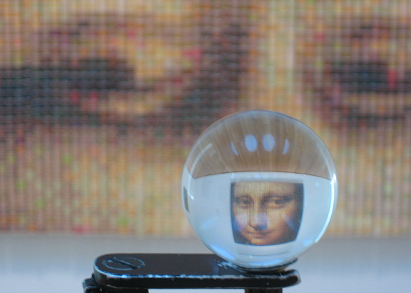 Mona Lisa in a globe