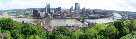 Pittsburgh skyline panoramic
