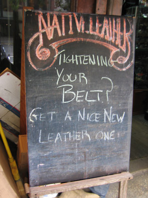Tighten belts